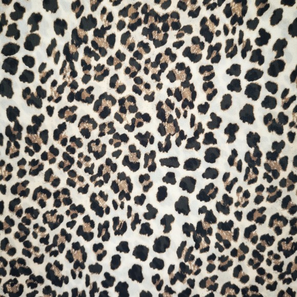 Vince Camuto Drawstring Short Sleeve Animal Flurry Tunic Coverup Summer XS - Picture 5 of 6